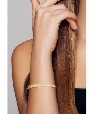 Sterling Silver Mini Heart Bangle Bracelet