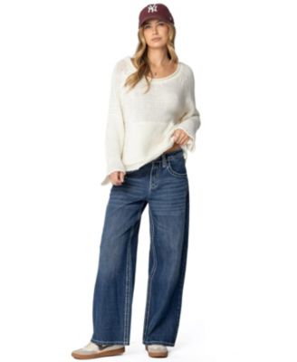 Womens Kangaroo Pocket Oversized Knit Top