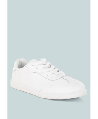Womens Bostonia Real Leather Casual Sneakers