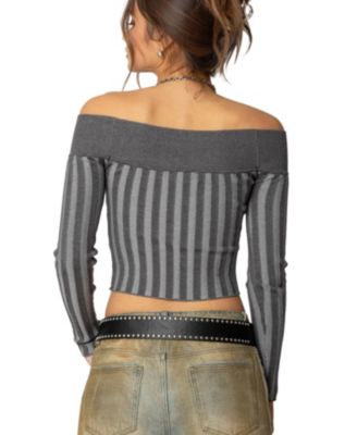 Womens Daren Off Shoulder Knit Top