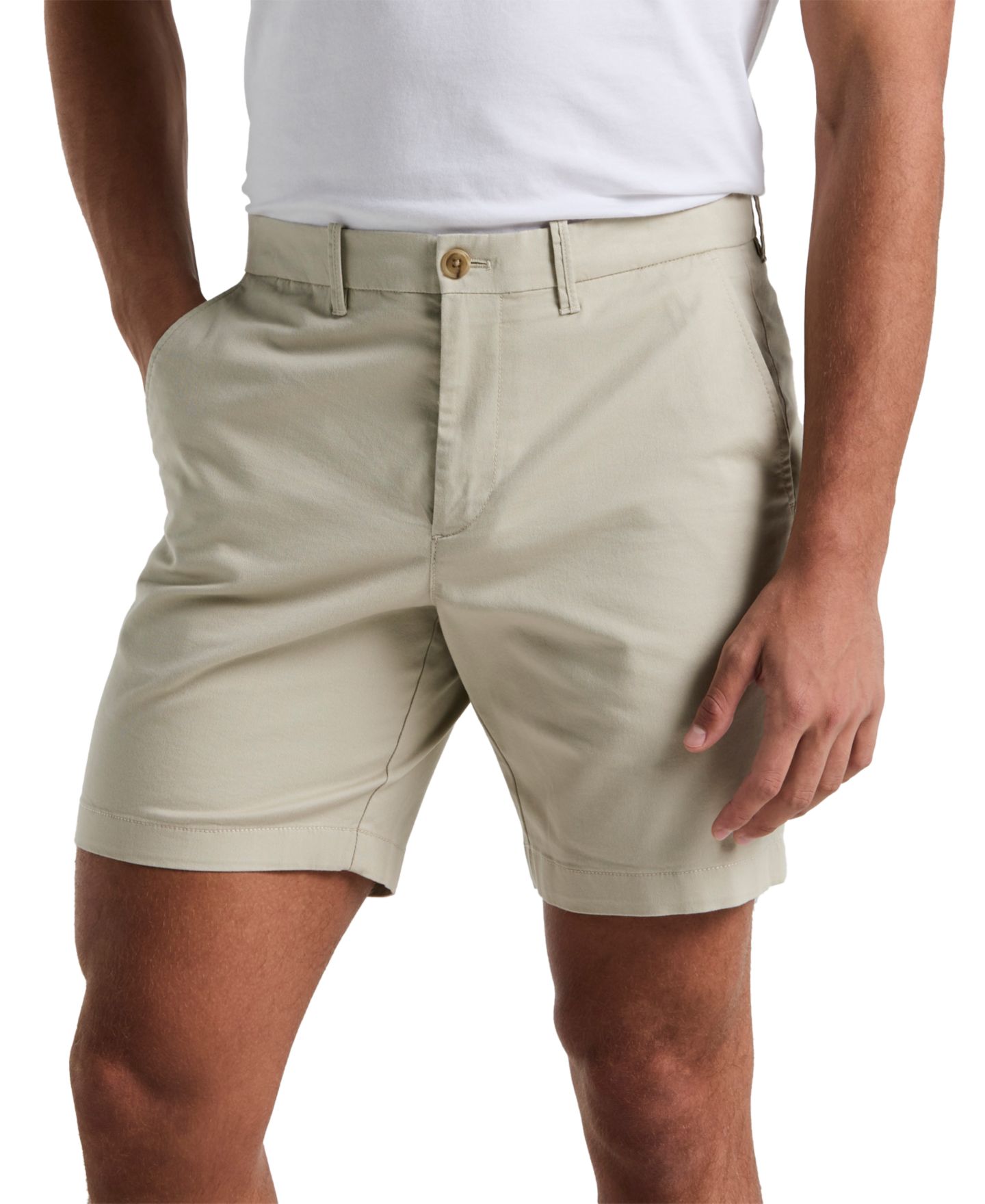 Мужские шорты Original Penguin Slim-Fit 8" Chino, цвет: Серый — фото 1