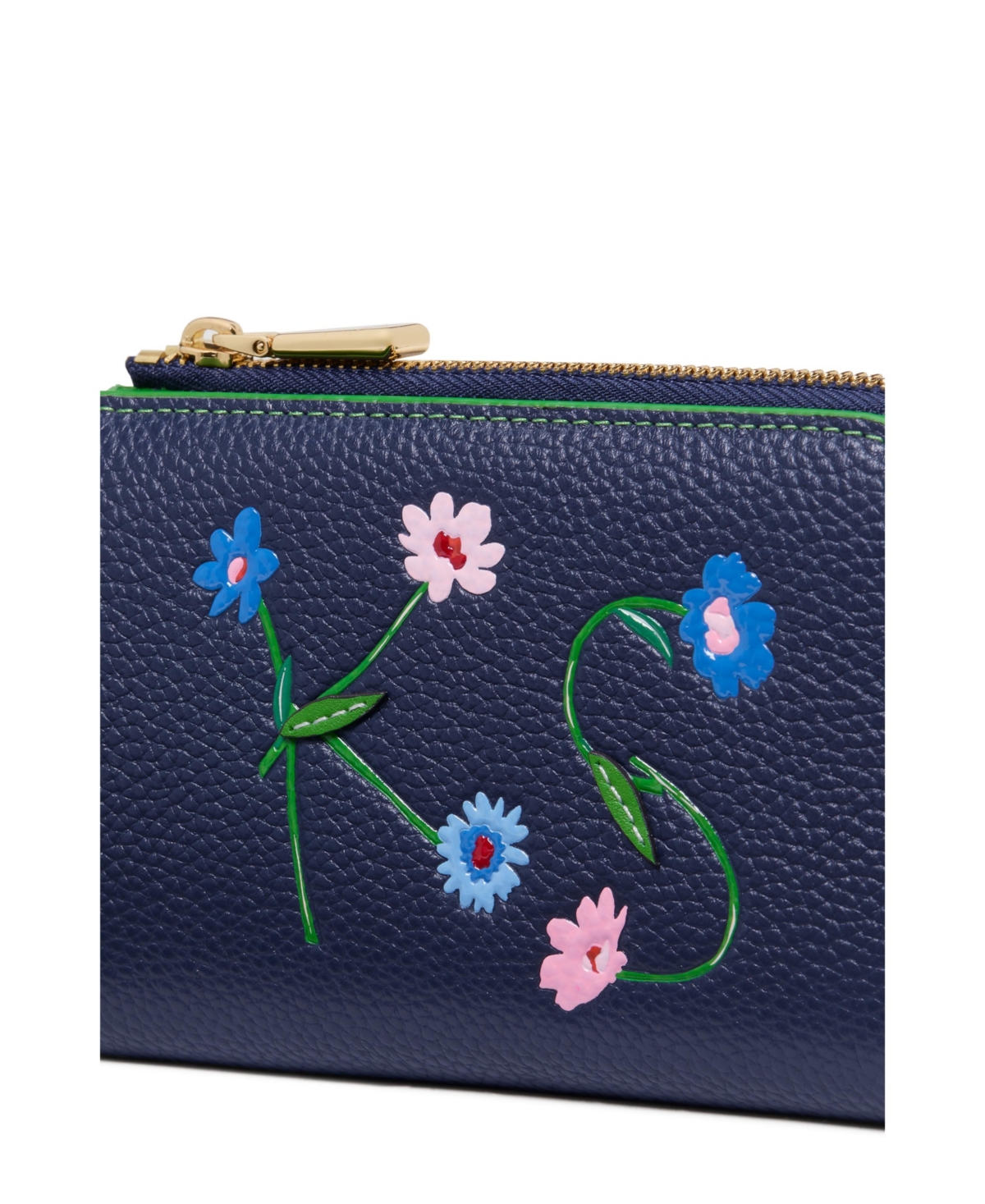Kate Spade In The Garden Compact Wallet In Parisian Navy Multi