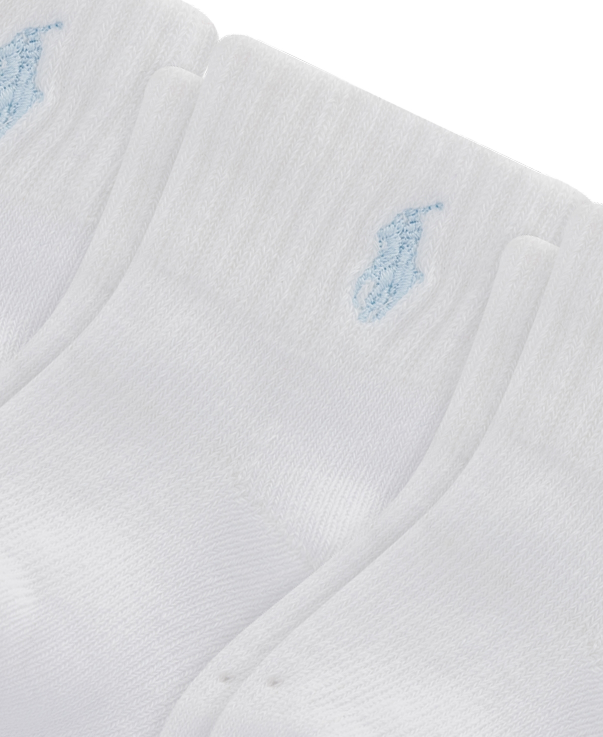 Polo Ralph Lauren Baby Boys Polo Baby Sport Quarter Socks, 6 Pack In Light Blue