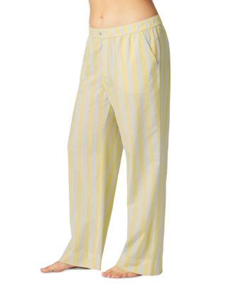 Women's Striped Poplin Pajama Pants, Exclusively at Macy's