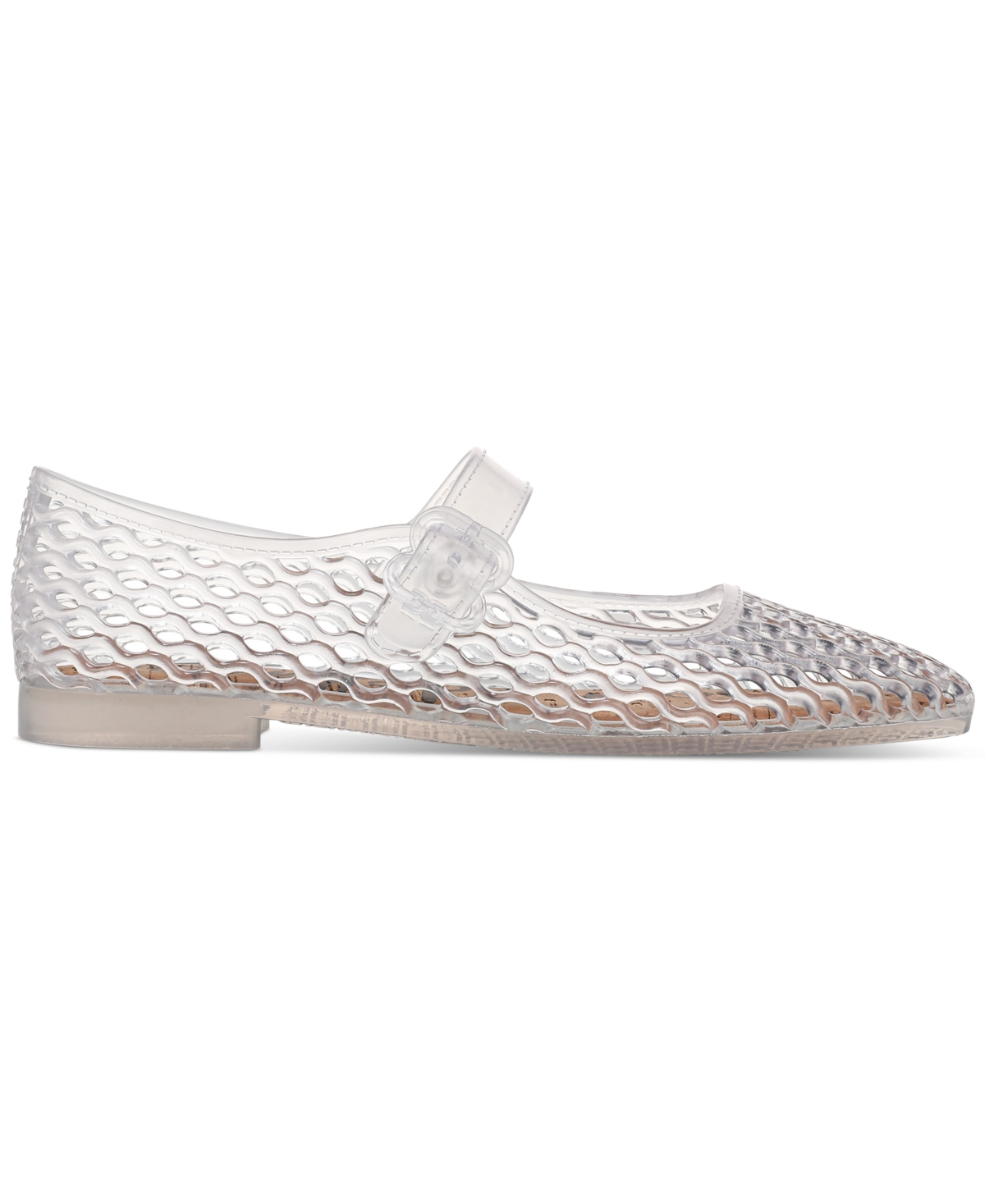Shop Sam Edelman Women's Michaela Jelly Mary Jane Flats In Clear