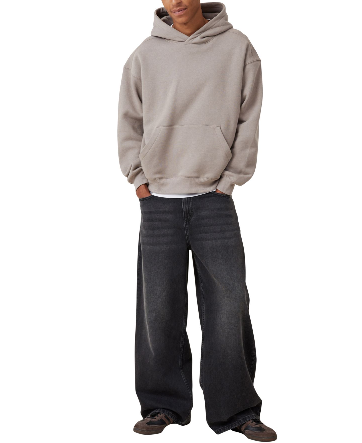 Мужские джинсы COTTON ON Super Baggy Jean, цвет: Чёрный, вариант 1 — фото 5