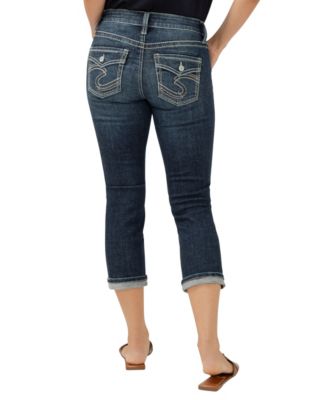 Women's Suki Mid Rise Curvy Fit Capri Jeans