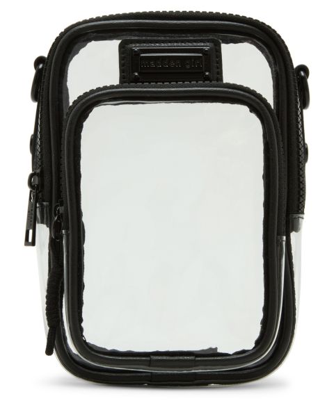 Женская сумка Madden Girl Willowv Clear Mini Cellphone Crossbody, цвет: Чёрный