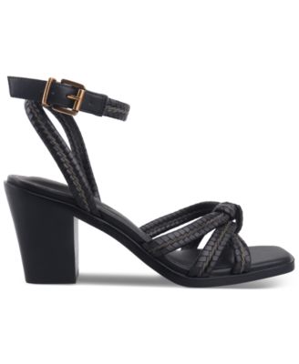 Women's Renaee Block Heel Woven Strappy Dress Sandals, Created for Macy's