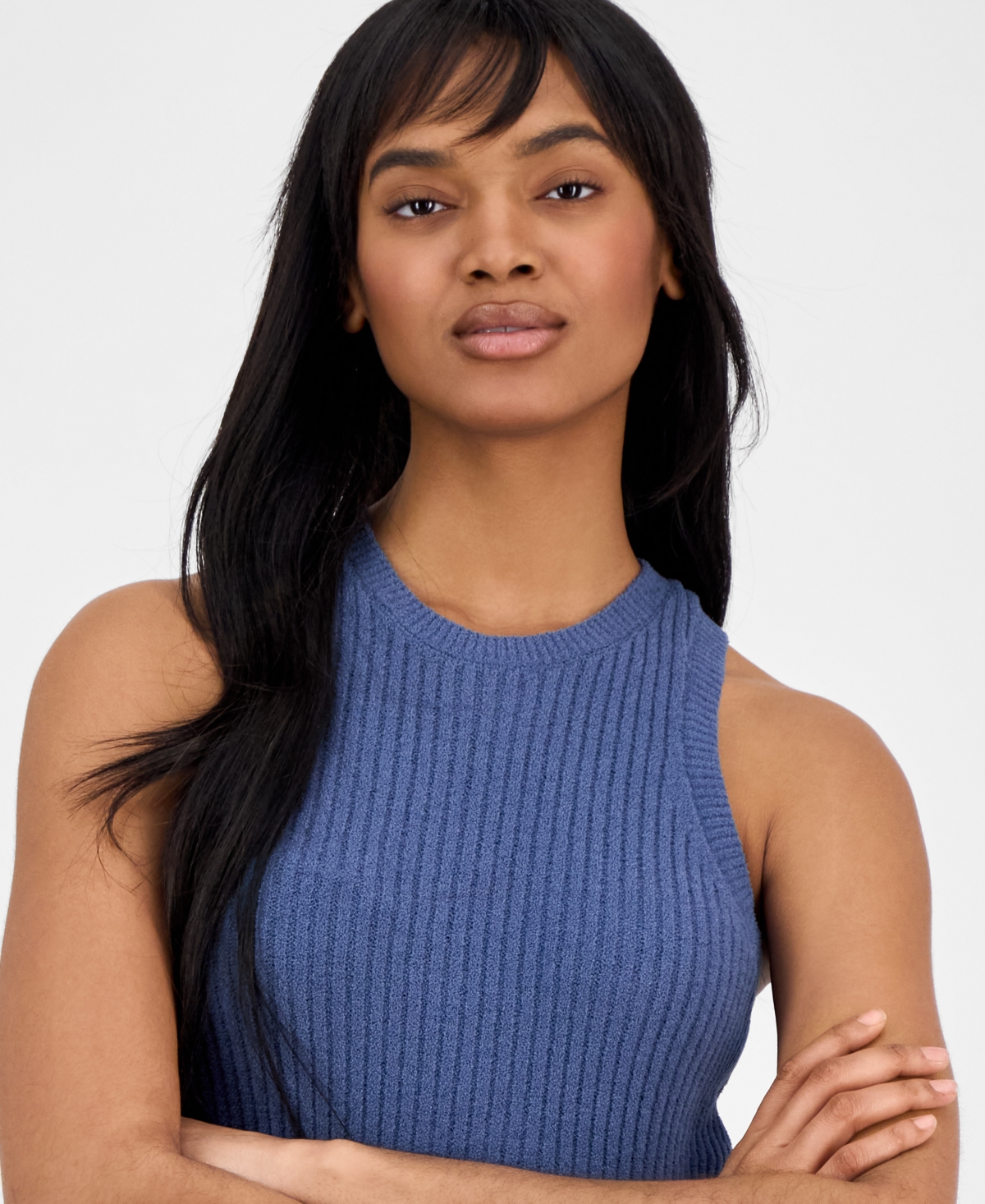 Ugg Women's Elaenia Lightweight Ribbed Sleep Tank Top In Desert Blue