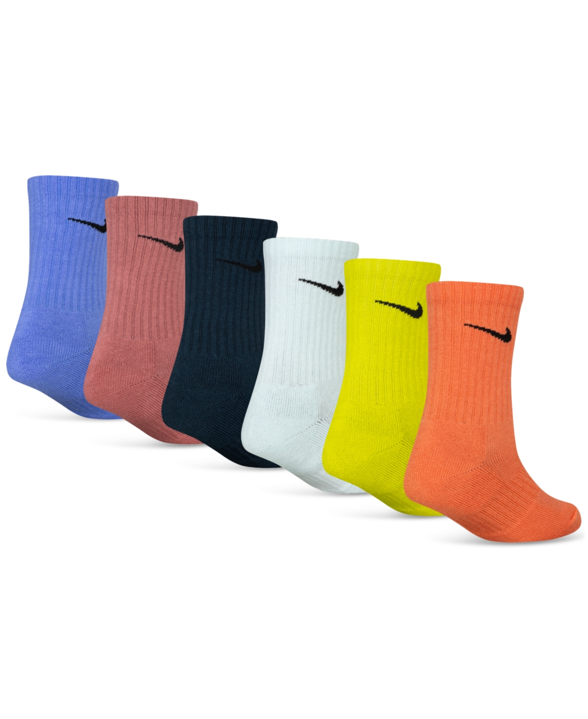 Nike Little Kids 6-pk. Performance Crew Socks In Royal Pulse