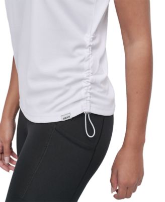 Sport Women's Crewneck Short-Sleeve Side-Ruched Top