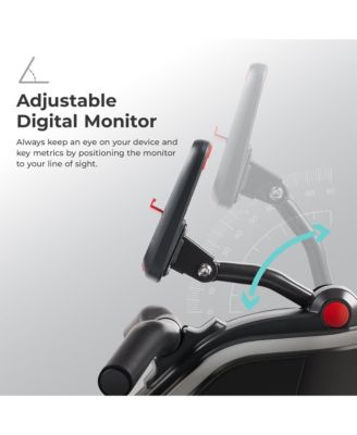 SMART Compact Indoor Magnetic Rowing Machine – Home Use Rower w Stainless Steel Rail Support up to 300 LB - SF-RW523043