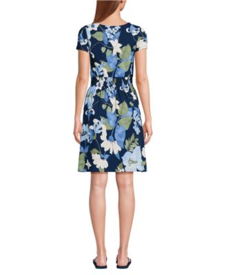 Women's Cotton Modal Smocked Waist Dress