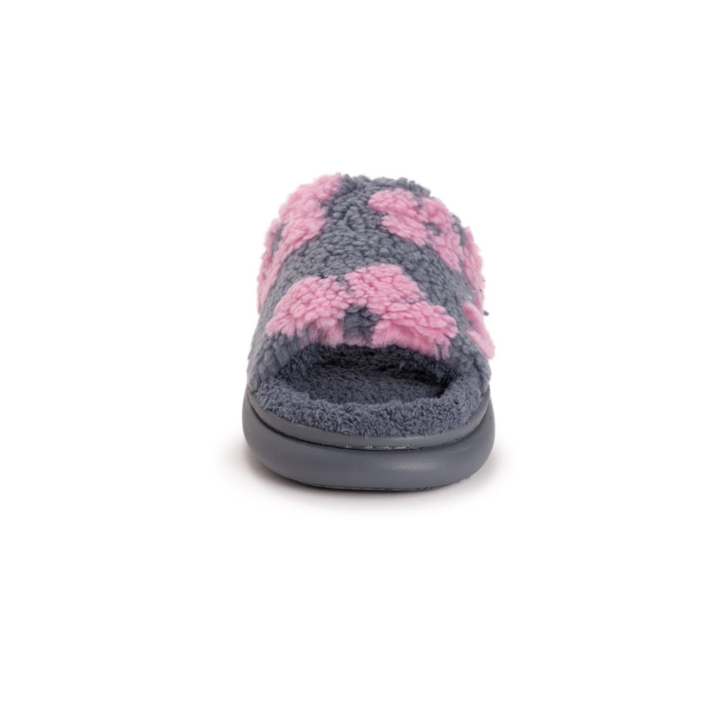 Женские тапочки MUK LUKS Marsai Slipper, цвет: Серый / Розовый — фото 4