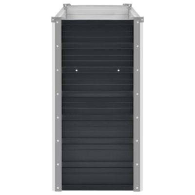 Galvanized Steel Garden Raised Bed 39.4 x 15.7 x 30.3 in