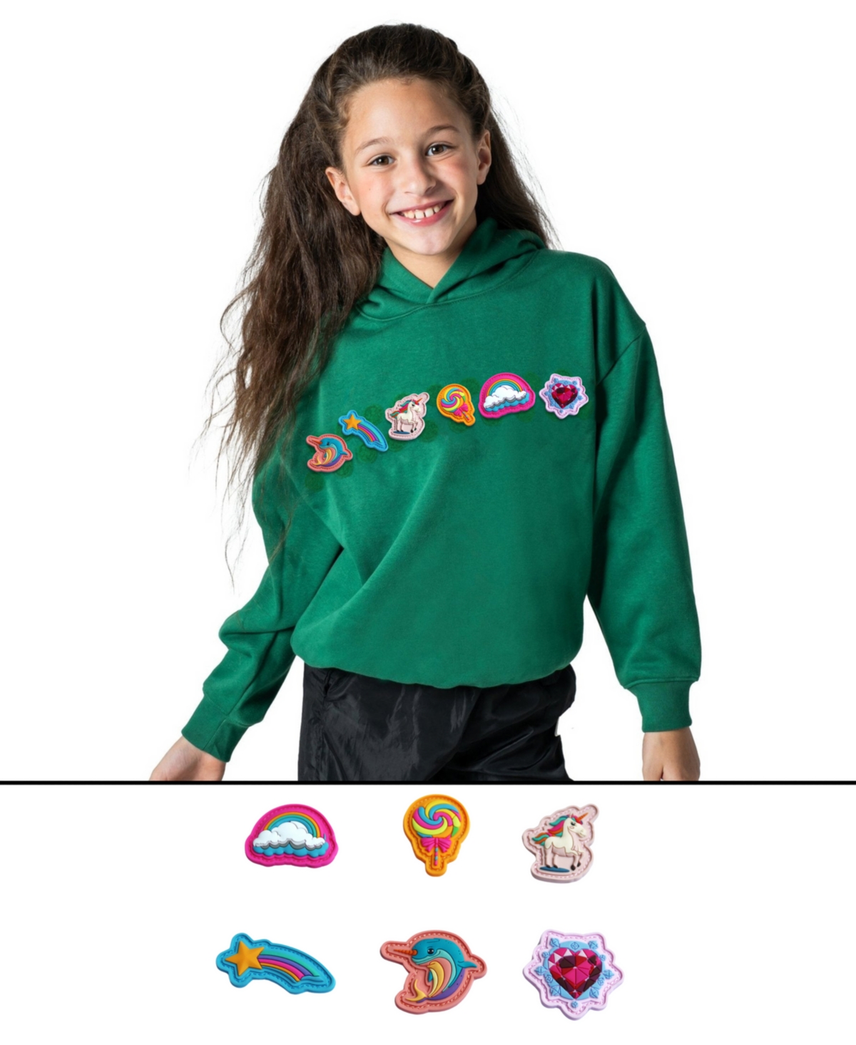 Rabble Clothing Unisex Customizable Hoodie Bundle With Magic Wonders Dabblz In Precious Emerald
