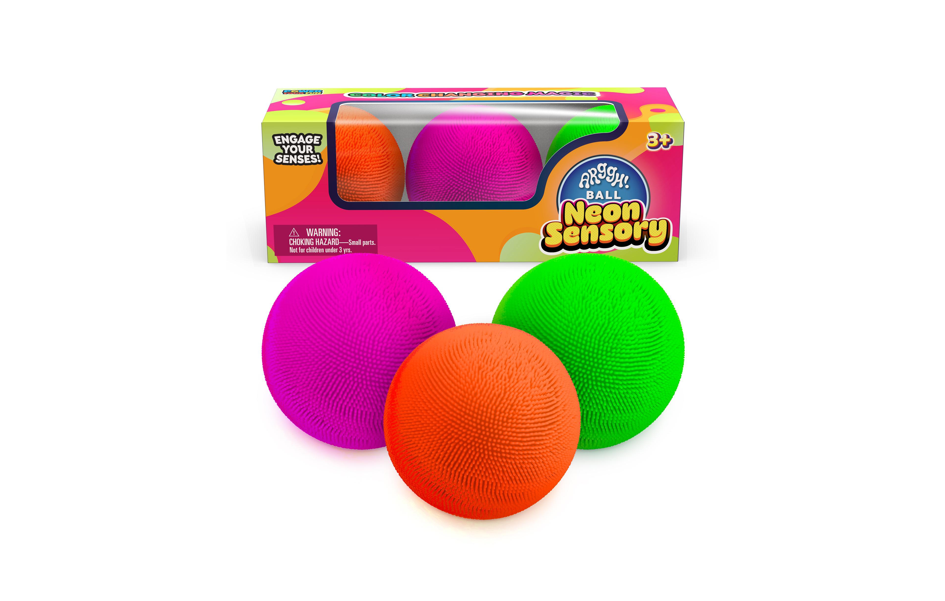 Power Your Fun 3-Pack Neon Sensory Squish Balls