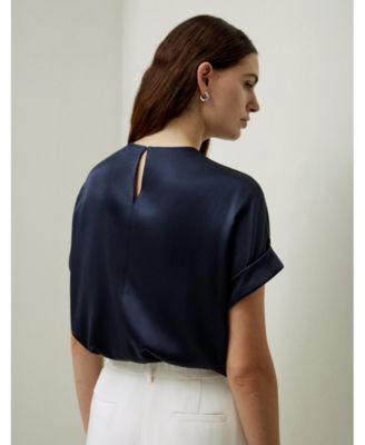 Women's Contemporary Oversized Silk Top