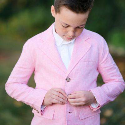 Big Boys Heirloom Linen Suit Jacket