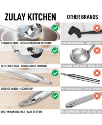 Stainless Steel 13-inch Soup Ladle Cooking Utensil