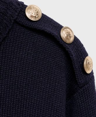 Women's Jewel Buttons Knitted Sweater