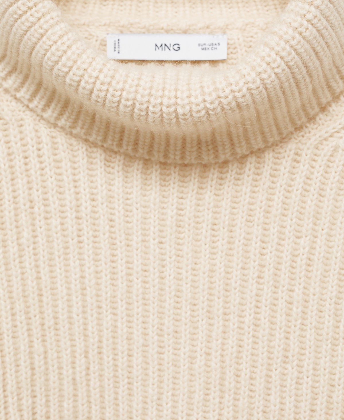 MANGO WOMEN'S WOOL BLEND TURTLENECK SWEATER 