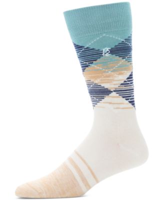 Perry Ellis Portfolio - Men's Faded Argyle Crew Socks