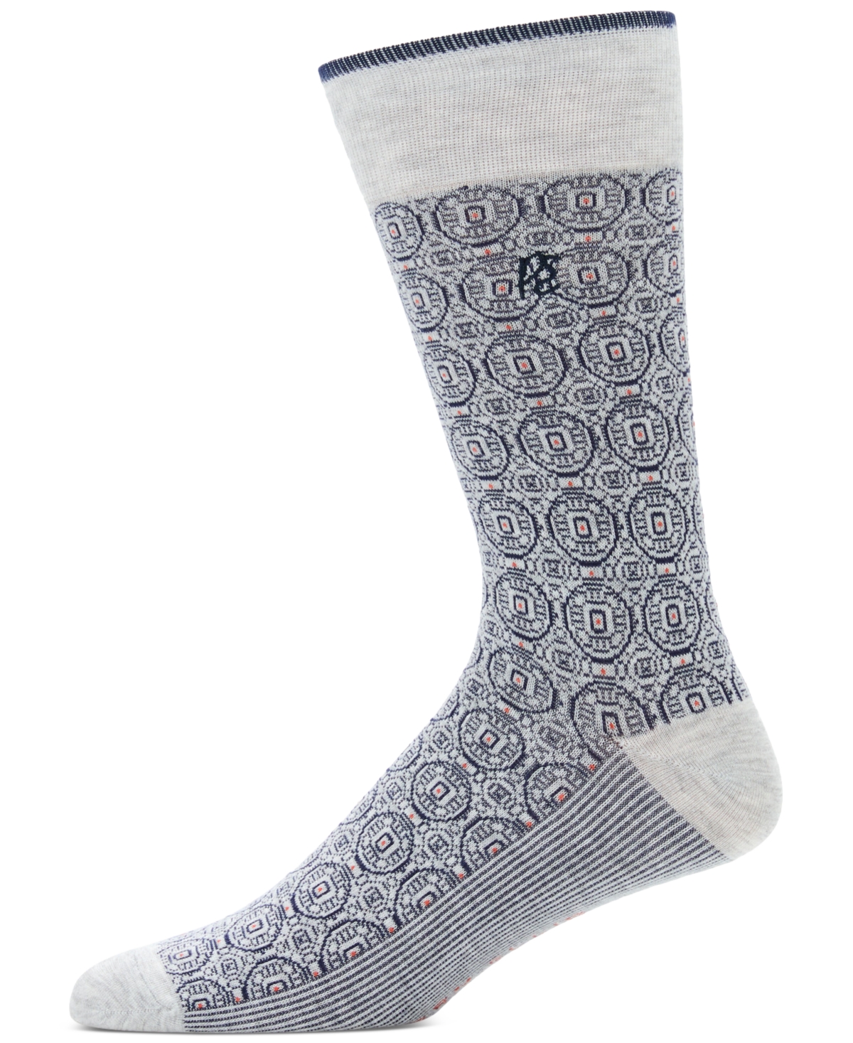 Men's Medallion Crew Socks - PEACOAT