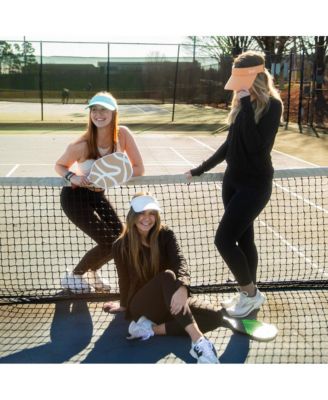 Women's Adjustable Band Sport Visor - White