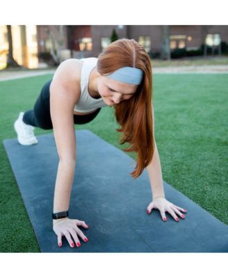 Women's Pack of Wide Training Headbands - Red + Grey + Black
