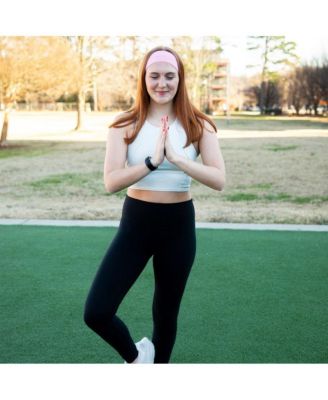 Women's Pack of Wide Training Headbands - Blue + Grey + Pink