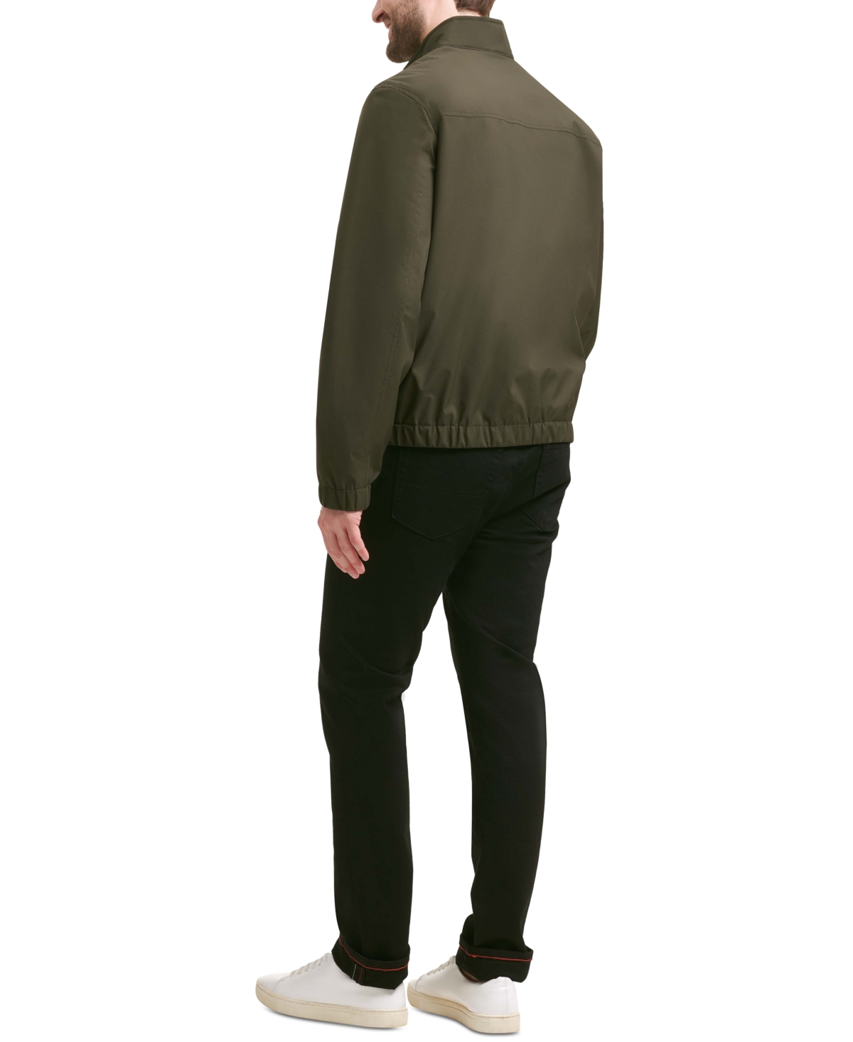 Tommy Hilfiger Men's Stand-collar Jacket In Olive