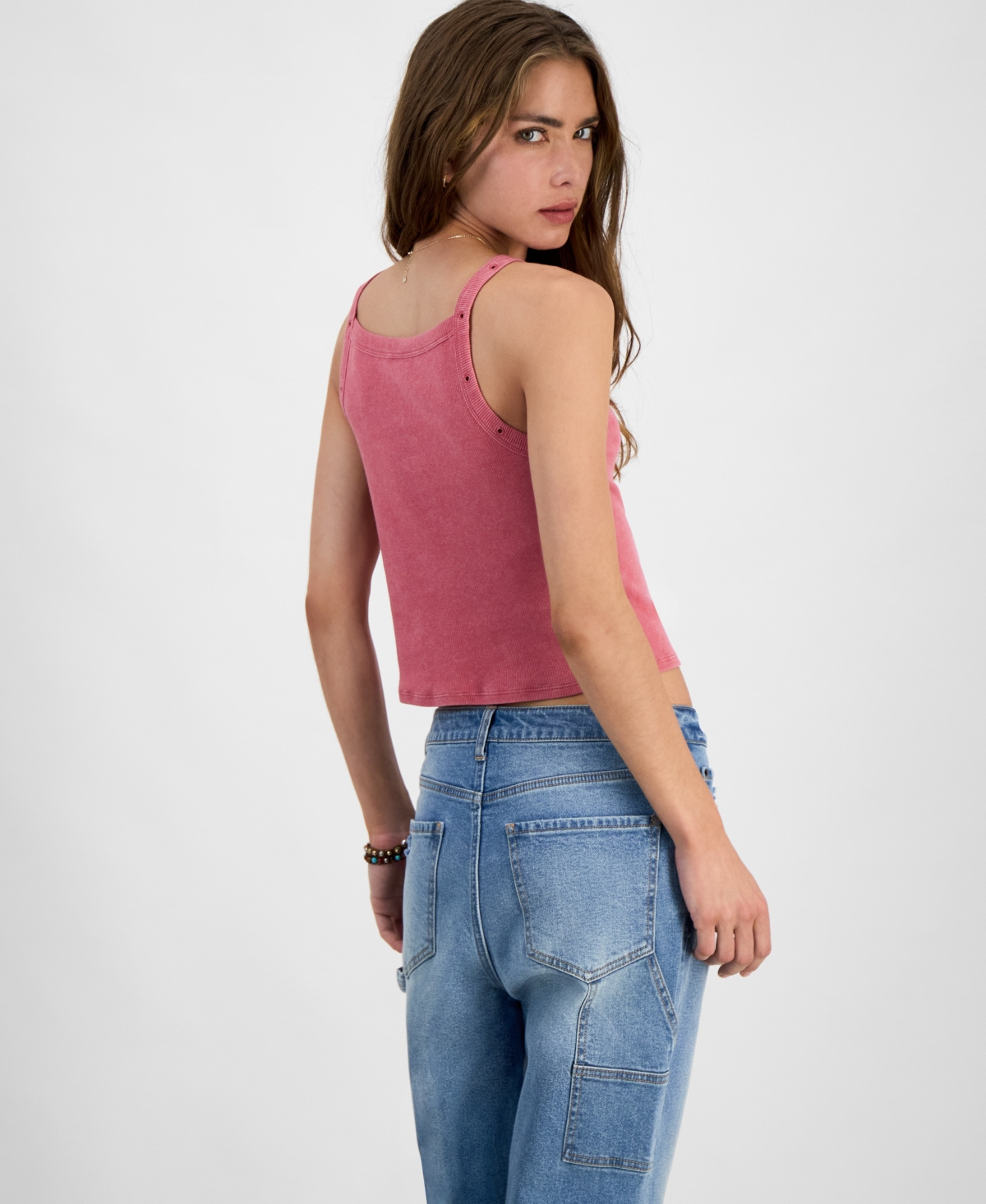 Love Tribe Juniors' Take Me To The Ranch Graphic Tank Top In Red