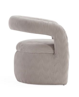 Corvette Modern Velvet Upholstered Accent Chair