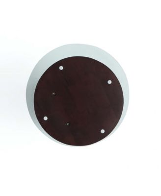 Artesia 19.68" Modern Tempered Glass Top End Table