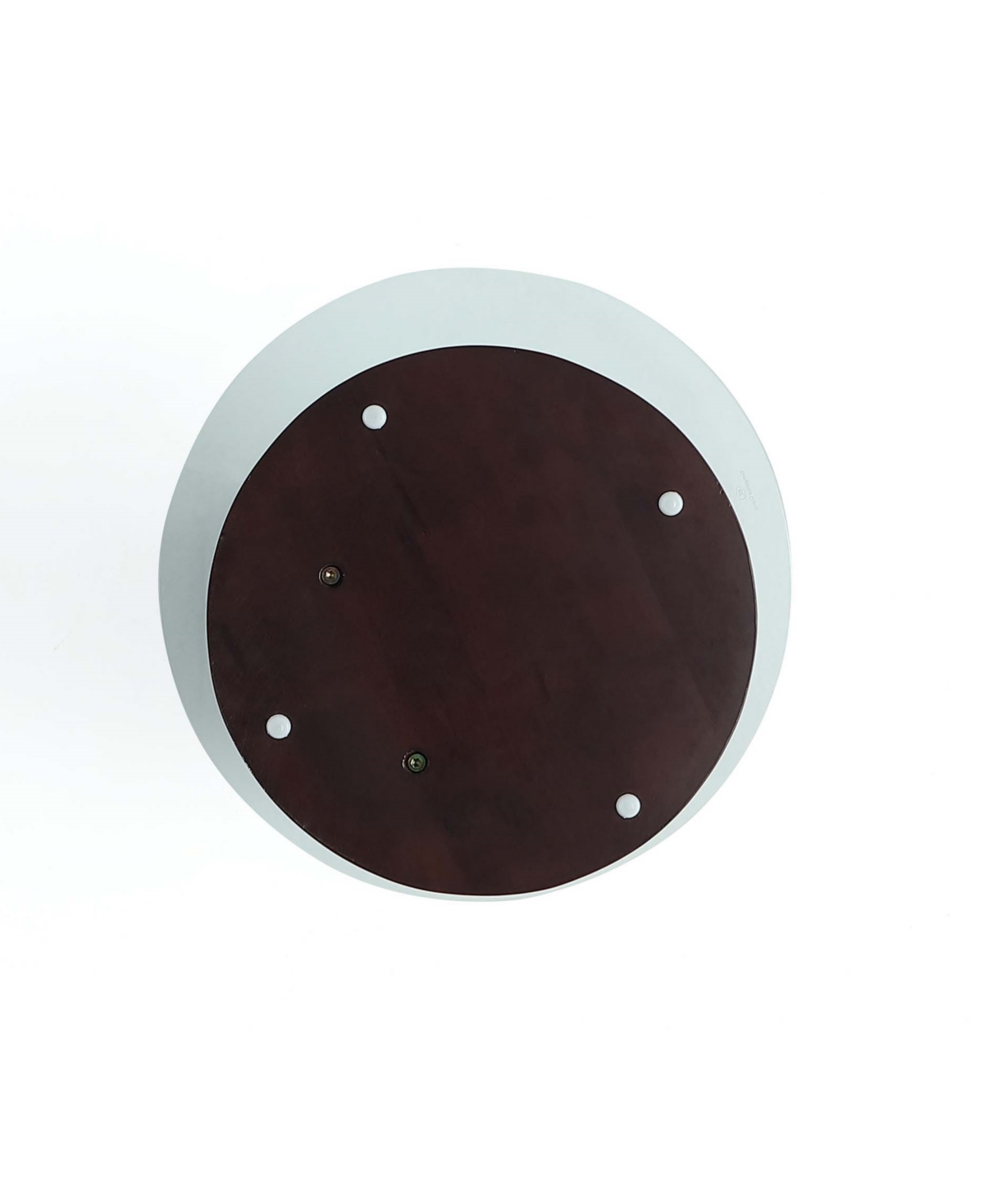 Manhattan Comfort Artesia 19.68" Modern Tempered Glass Top End Table In Dark Walnut