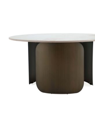 Monica 31.49" Modern Sintered Stone Top Coffee Table