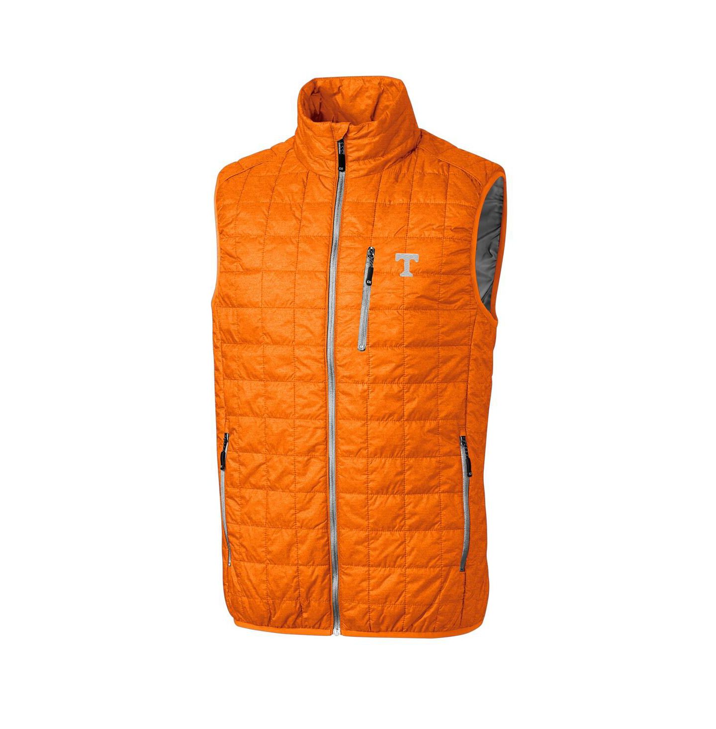 Мужской жилет Cutter & Buck Tennessee Orange Tennessee Volunteers Rainier Full-Zip Vest — фото 1
