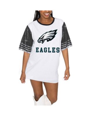 Gameday Couture - Women's  White/Black Philadelphia Eagles Bling It Full Sequin Jersey Dress