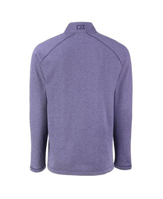 Men's Heather Purple Minnesota Vikings Peshastin Eco Fleece Tri-Blend Raglan Quarter-Zip Jacket