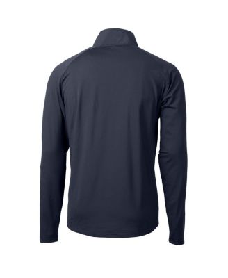 Men's Navy Notre Dame Fighting Irish Play Like A Champion Today Adapt Eco Knit Stretch Hybrid Quarter-Zip Pullover Top