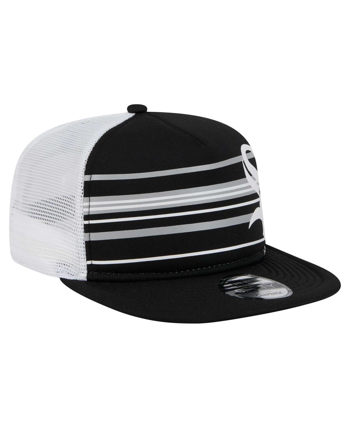 New Era Men's Black Chicago White Sox 9fifty A-frame Trucker Snapback Hat In Black