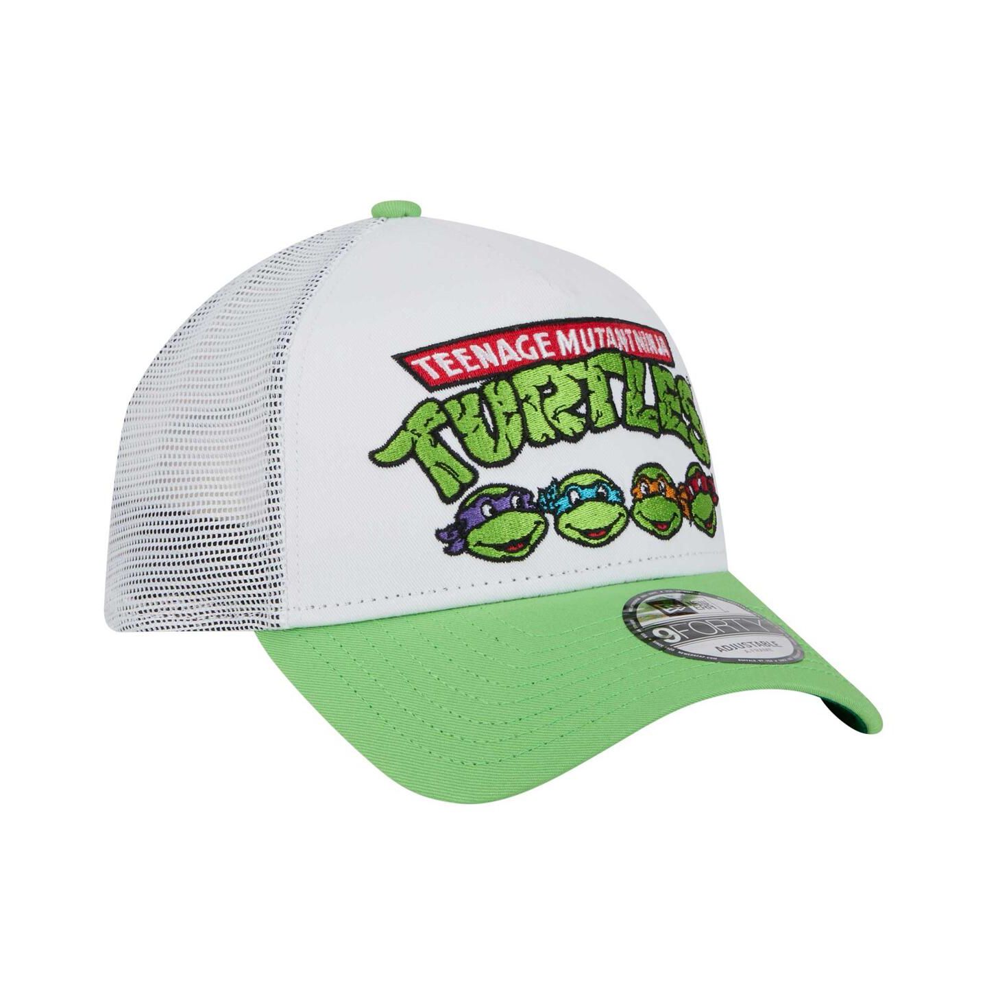 Мужская кепка New Era White Teenage Mutant Ninja Turtles 9FORTY Adjustable Hat — фото 4