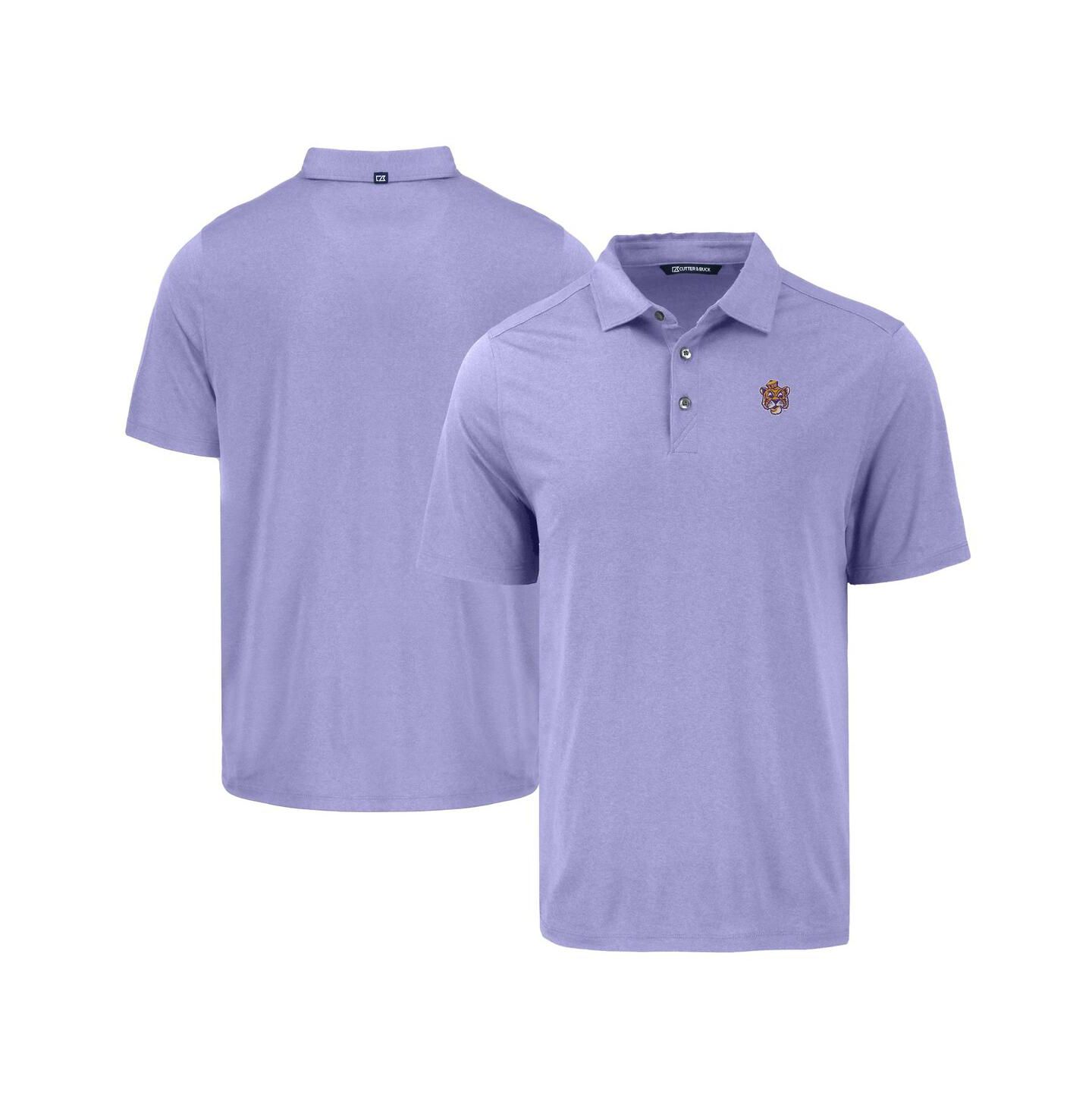 Мужское поло Cutter & Buck Purple LSU Tigers Coastline Epic Comfort Eco Polo — фото 1