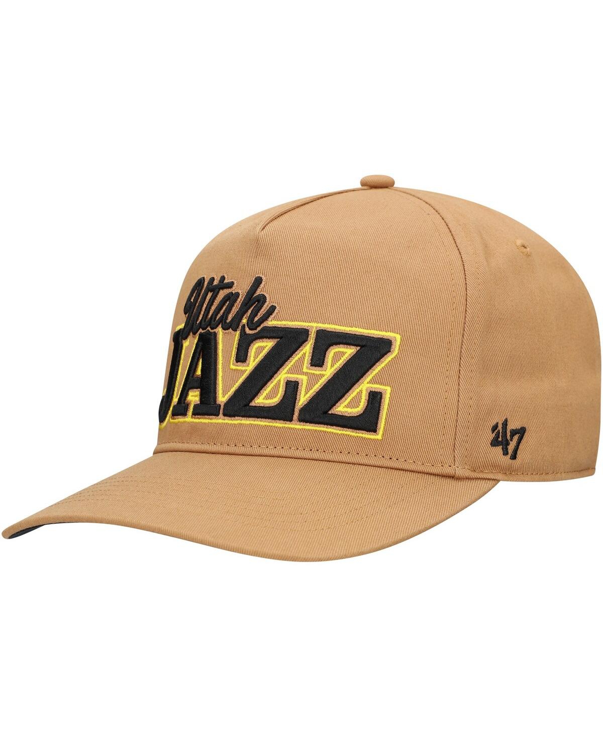 47 Brand Men's Tan Utah Jazz Barnes Hitch Adjustable Hat In Tan