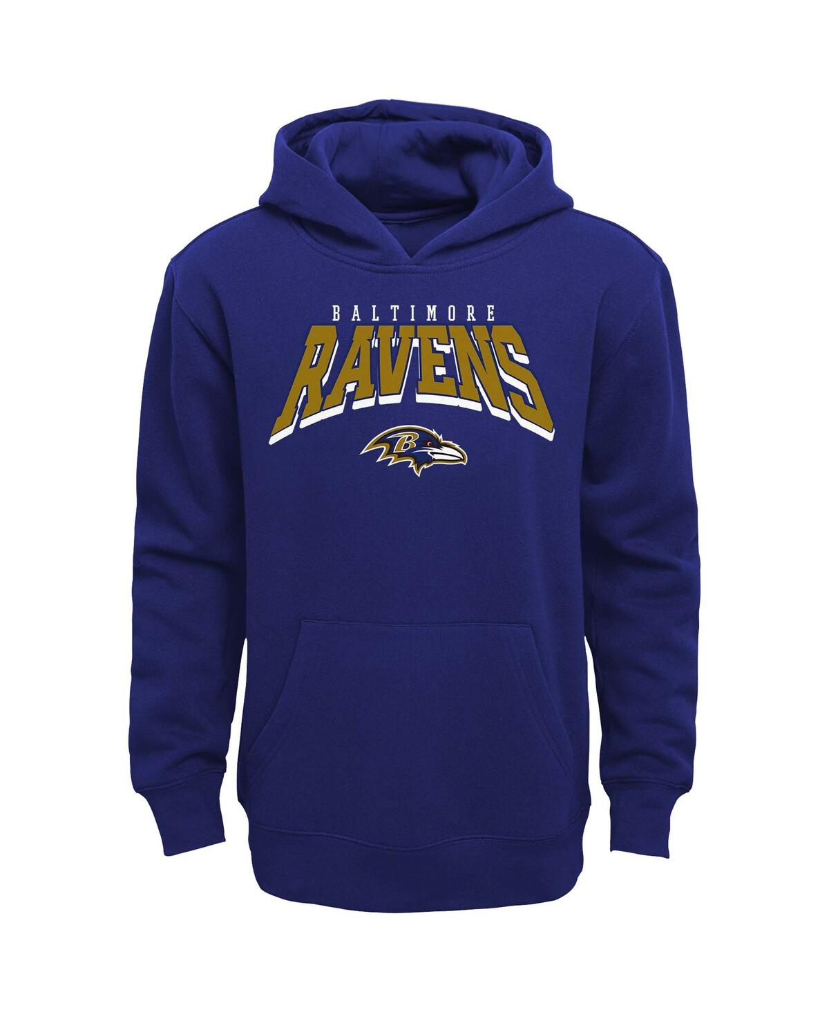 Outerstuff Toddler Baltimore Ravens Dynamic Duo Fleece Pullover Hoodie Sweatpants Set In Purple