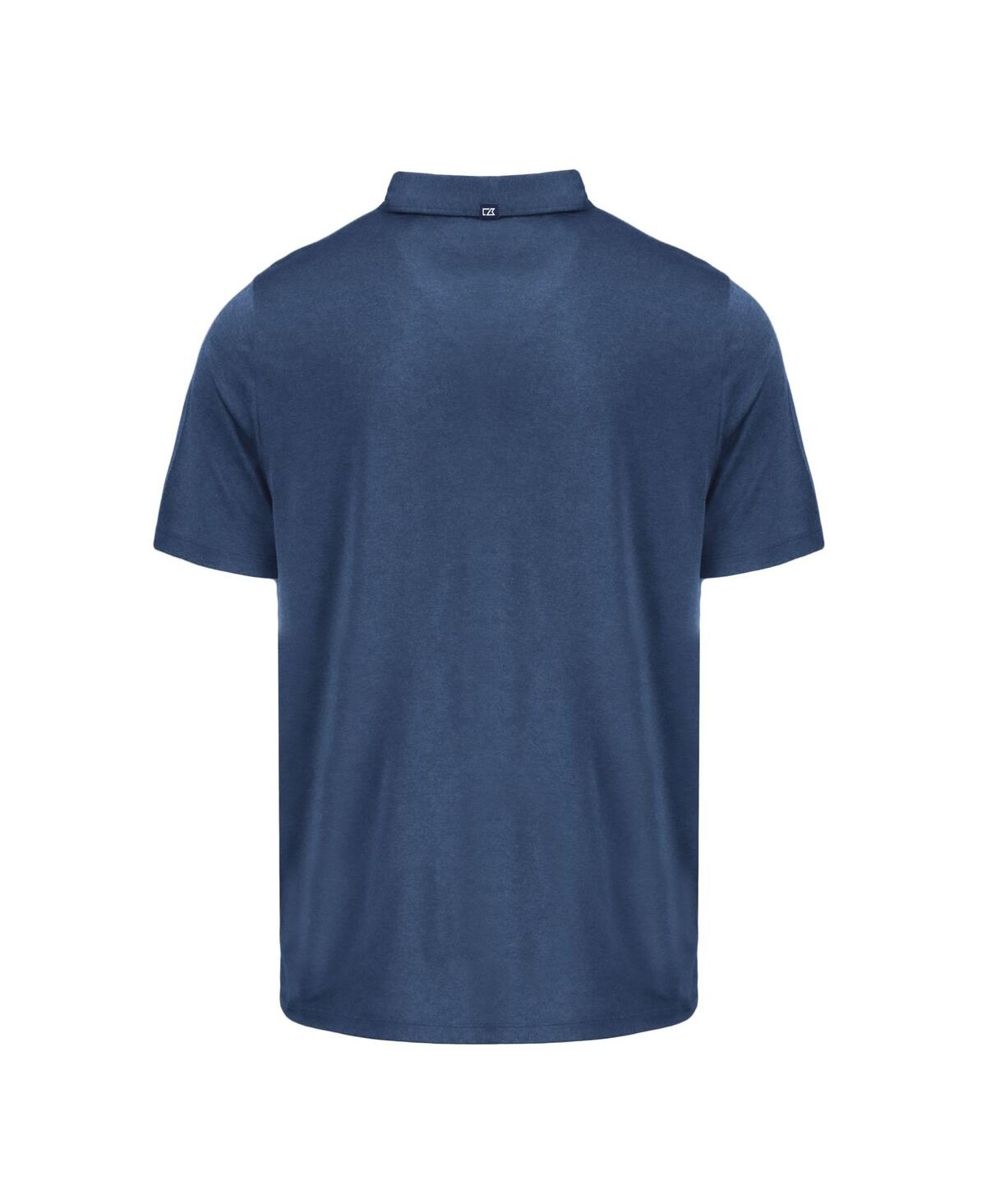 Cutter & Buck Men's Navy Atlanta Braves Coastline Epic Comfort Eco Polo In Navy