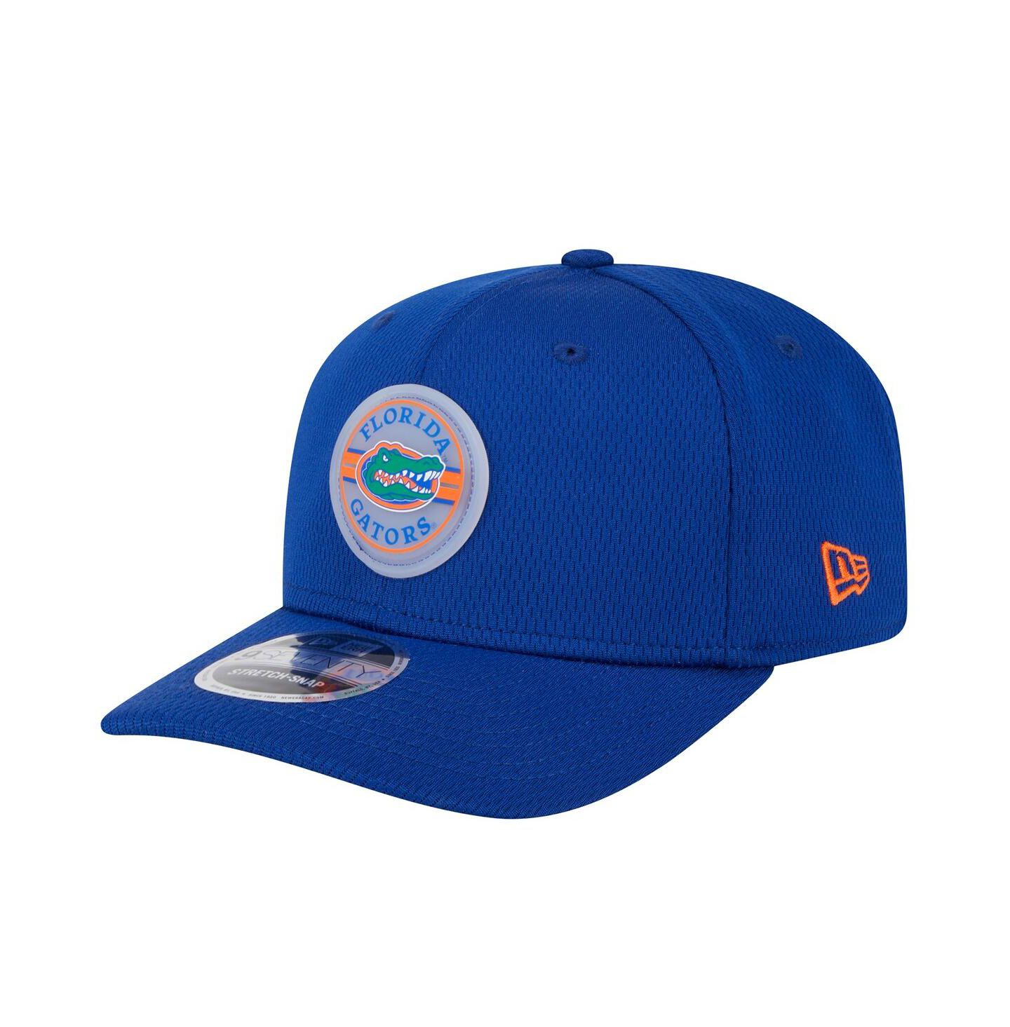 Мужская кепка New Era Royal Florida Gators Patched 9SEVENTY Stretch-Snap Adjustable Hat — фото 1