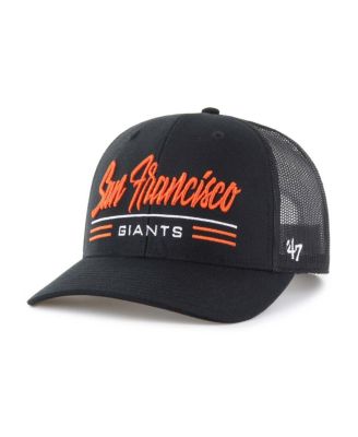 '47 Brand - Men's Black San Francisco Giants Garner Trucker Adjustable Hat